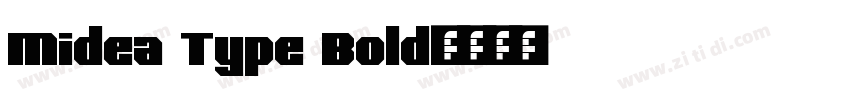 Midea Type Bold字体转换